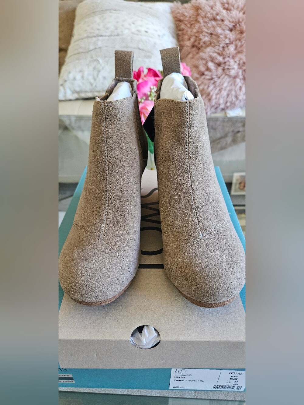 TOMS Kaylee Wedge Booties